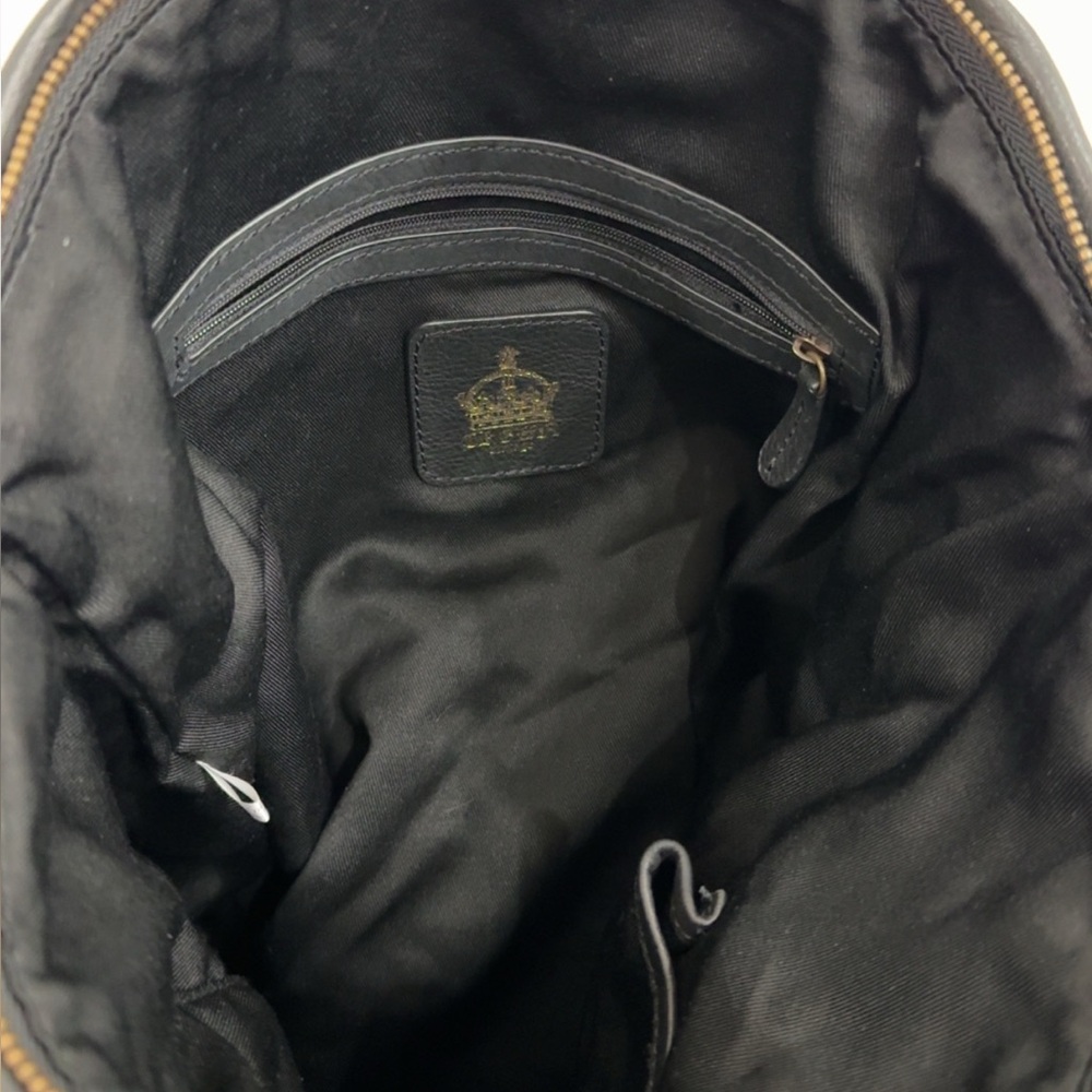 CROWN VINTAGE Large Bag Black and Brown Leather Tote AUTHENTIC - Picture 12 of 13